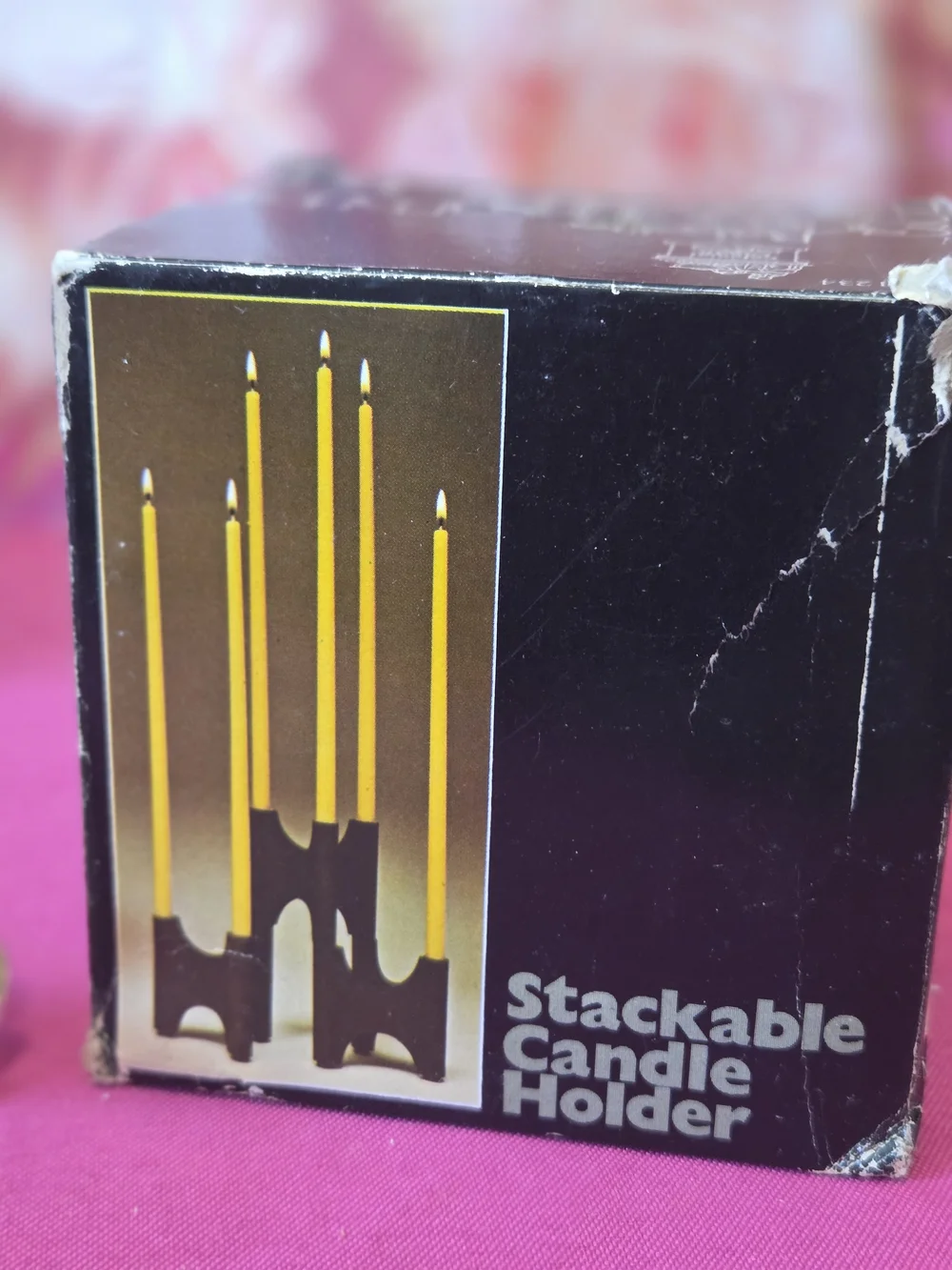 Gold Floral Candle Holders / Decorative Candle Stakes